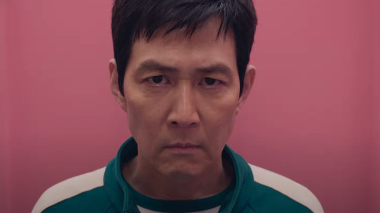 Seong Gi-hun stares ahead in Season 2 of "Squid Game"