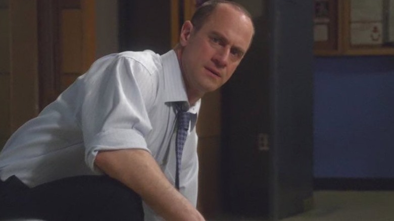 Stabler kneeling down