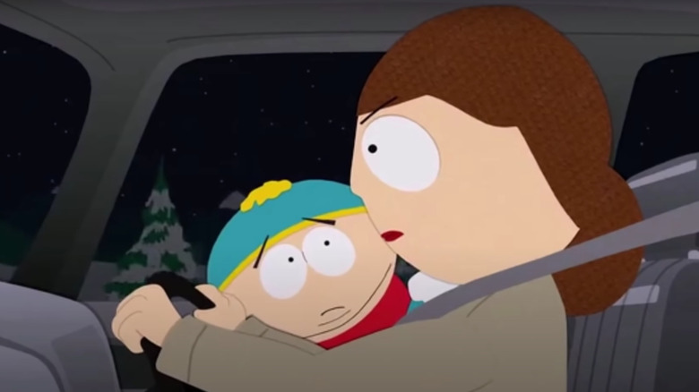 Cartman pleads with Liane