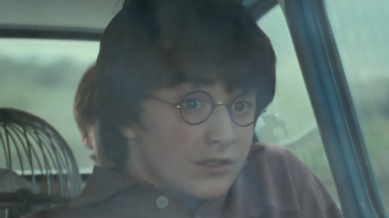 Harry Potter looking stunned in Harry Potter and the Chamber of Secrets