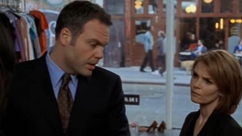 Vincent D'Onofrio and Kathryn Erbe in an episode of Criminal Intent