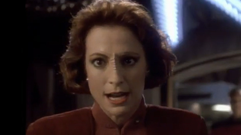 Kira Nerys yelling sternly