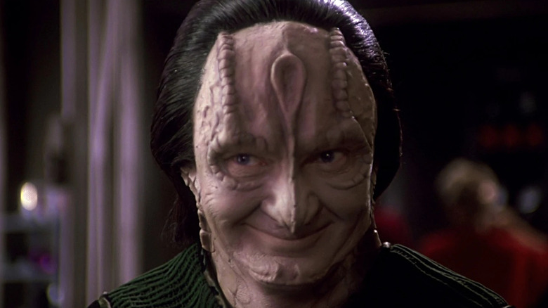 Garak smiling slyly