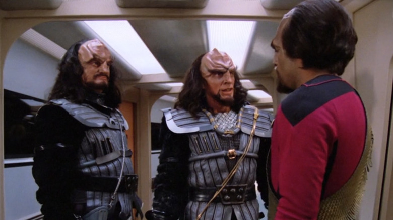 Worf with Klingons