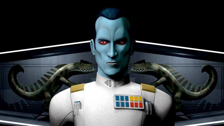 Grand Admiral Thrawn stares