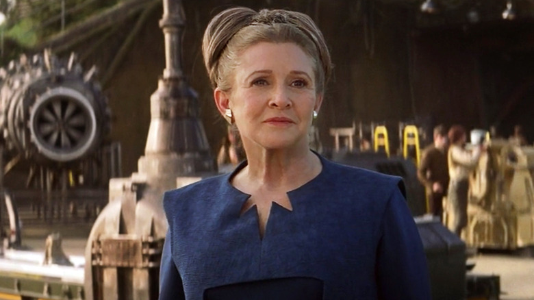 General Organa smiling