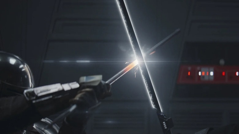 The darksaber from The Mandalorian