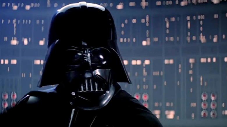 David Prowse as Darth Vader in "The Empire Strikes Back"