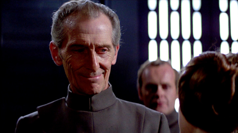 Peter Cushing as Grand Moff Tarkin in "Star Wars: A New Hope"