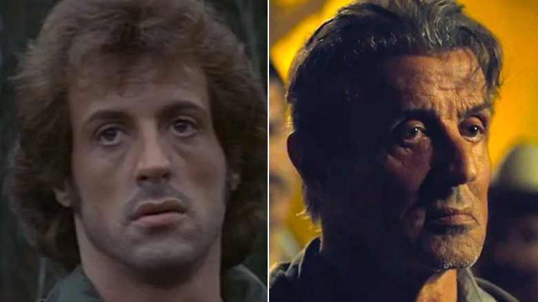 Sylvester Stallone then and now