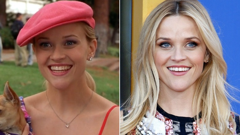 Reese Witherspoon then and now