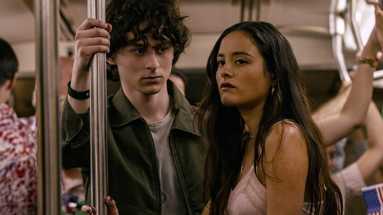 Charlie and Sam on the subway