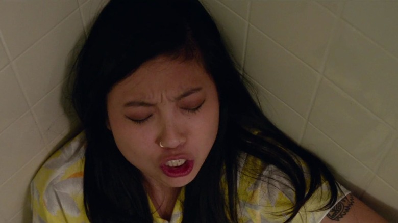 Awkwafina making a sex face