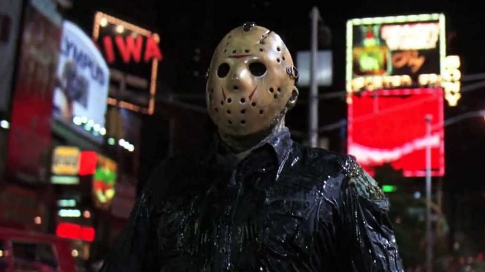 Jason Voorhees as he does indeed take Manhattan in Friday the 13th Part VIII: Jason takes Manhattan