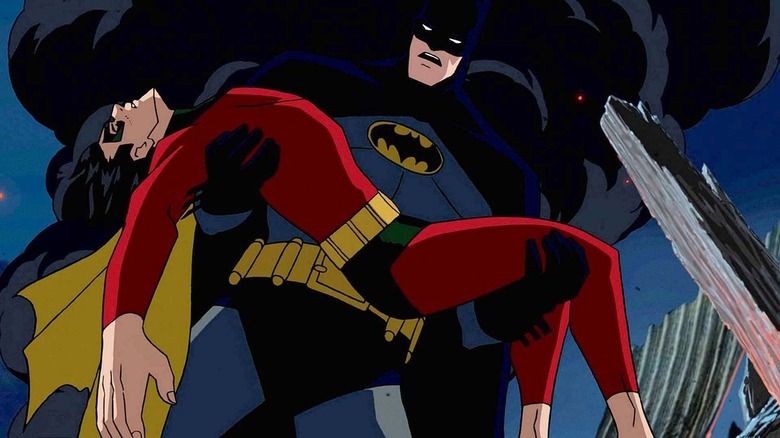 Robin dies in Batman's arms