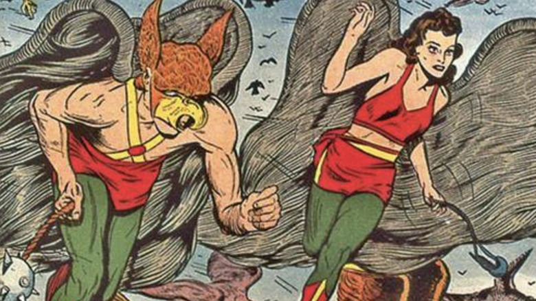 Hawkman and Hawkgirl team up