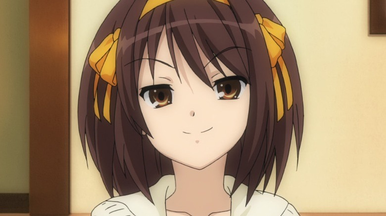 Haruhi Suzumiya smiling