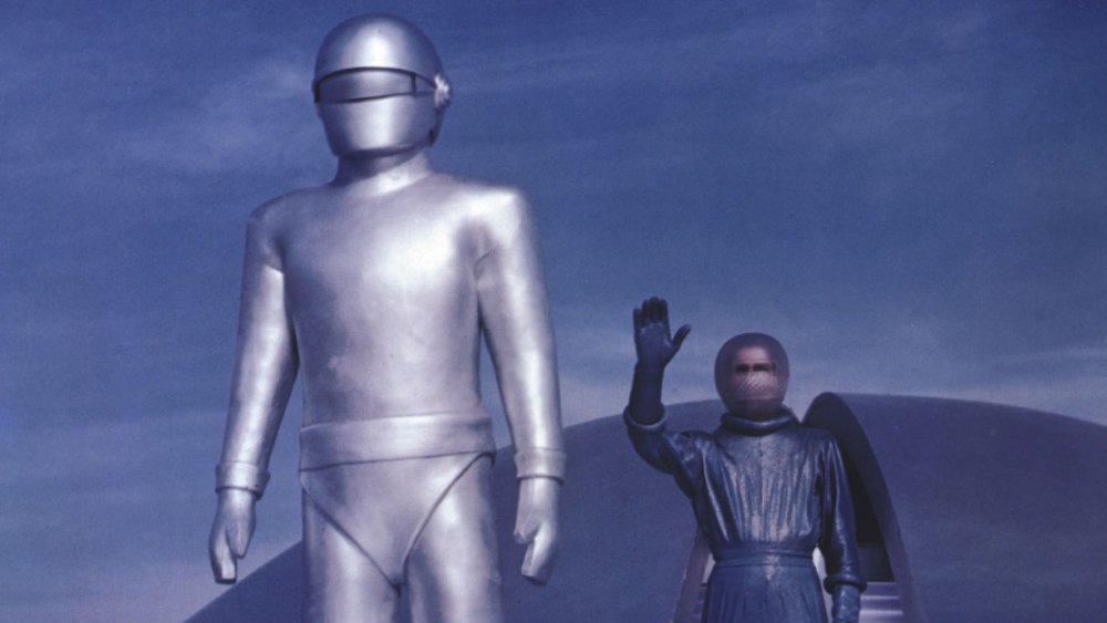 Gort stands watch over his master