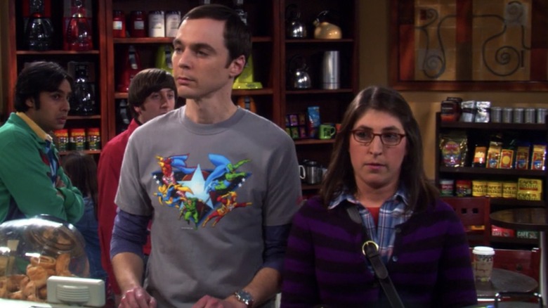 Jim Parsons and Mayim Bialik in Big Bang Theory