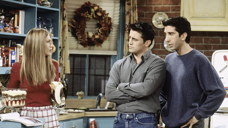 Rachel, Joey, and Ross on 'Friends'