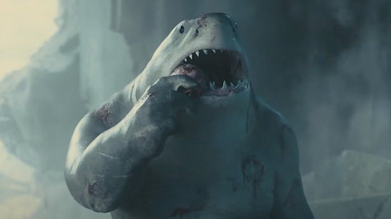 King Shark eating flesh