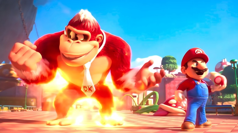 Fire Donkey Kong and Super Mario