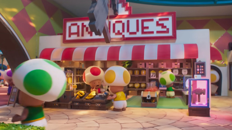 antiques shop in The Super Mario Bros. Movie