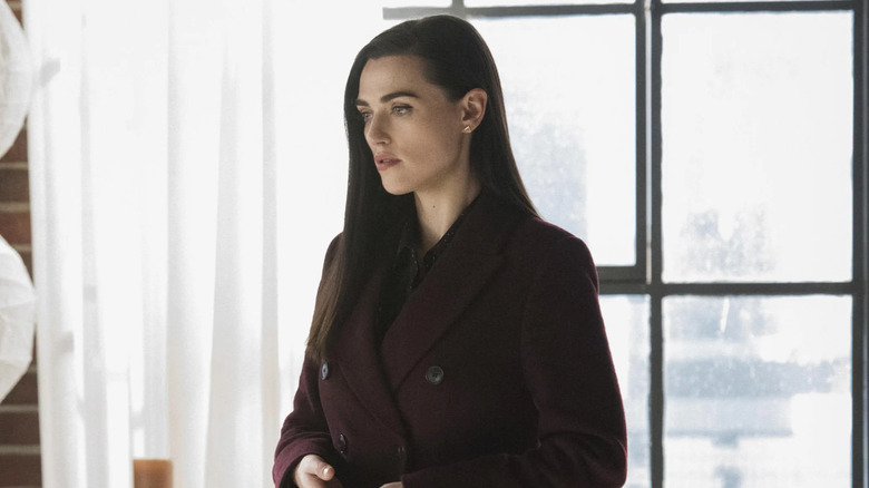 Lena Luthor in red coat