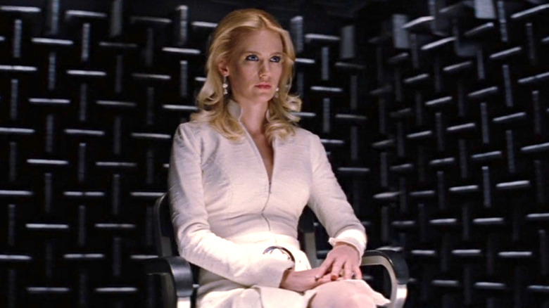 Emma Frost in interrogation room in X-Men: First Class