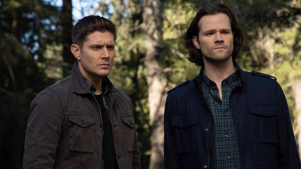 Dean and Sam Winchester grim forest