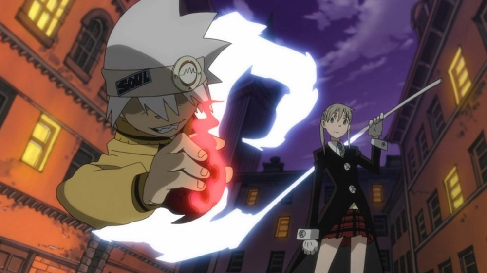 Coming out of the death scythe in Soul Eater