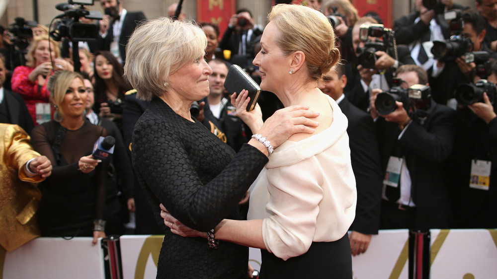 Glenn Close and Meryl Streep on the red carpet