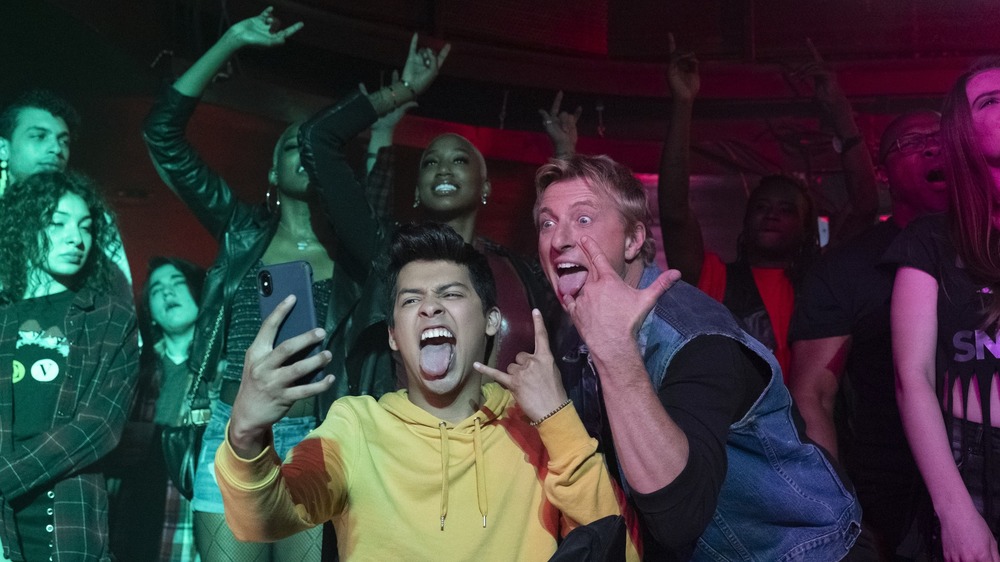 Xolo Mariduena rocks out with William Zabka