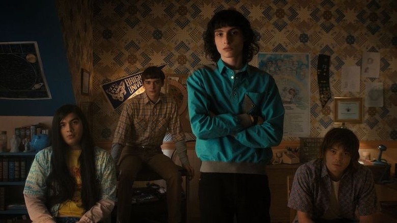 Mike Wheeler stood with Will Byers and Jonathan Byers