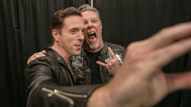 Damian Lewis James Hetfield selfie