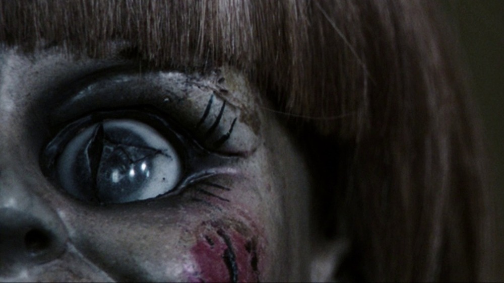 Annabelle's damaged eye