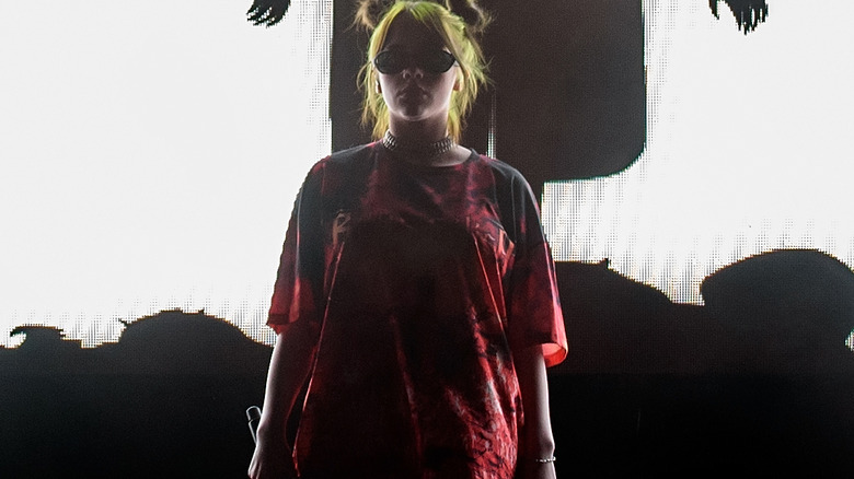 Billie Eilish With Projection