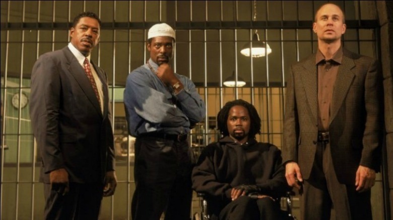 Oz cast with prison bars