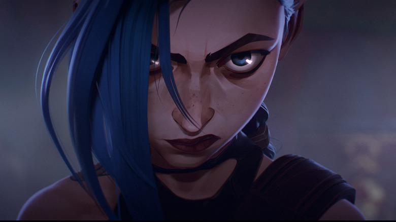 Jinx glaring