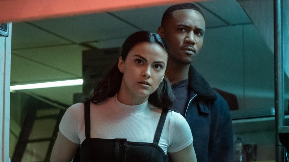 Camila Mendes and Jessie T. Usher in Dangerous Lies