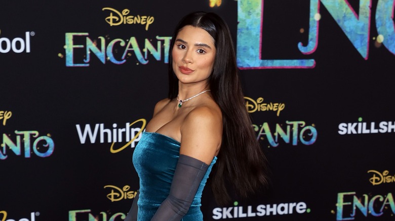 Diane Guerrero poses at Encanto event