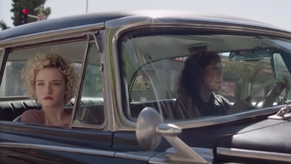 Julia Garner and Lily Tomlin in Grandma