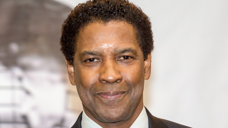 Denzel Washington smiling at event