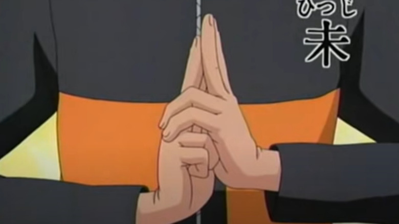 The symbol for the ram jutsu in Naruto