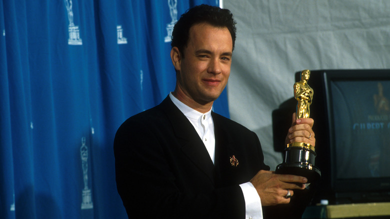 Tom Hanks with an Oscar