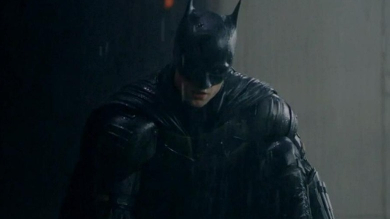 Batman in the rain