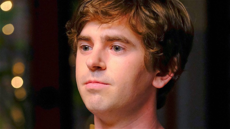 Freddie Highmore playing Dr. Shaun Murphy