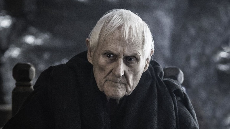 Maester Aemon sits at the Wall