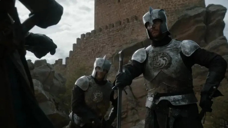 Targaryen Knights stand before Jon Snow