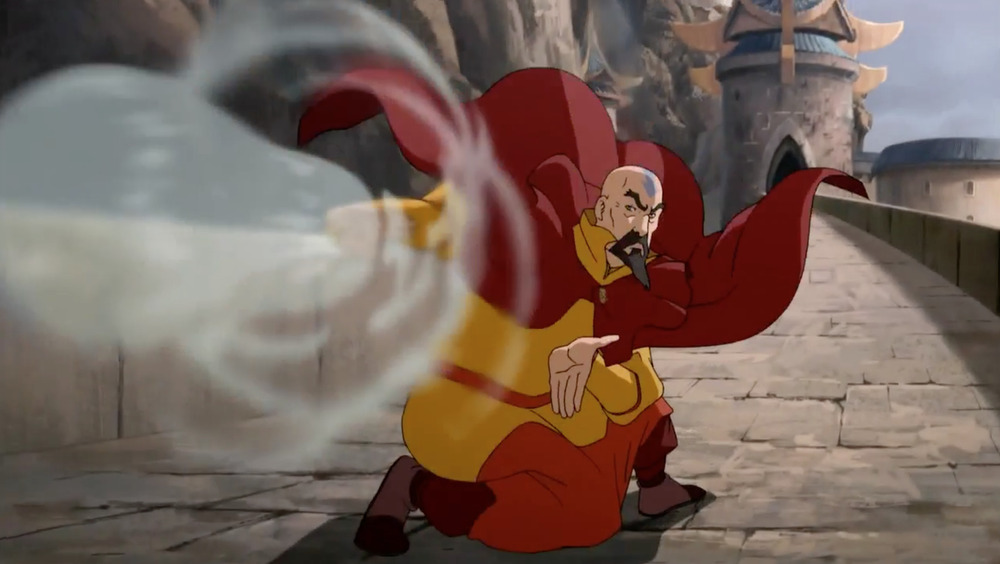 Tenzin firing air blast